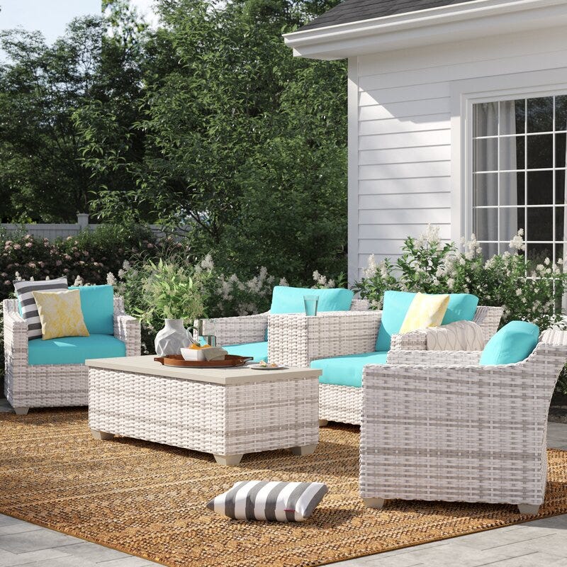 Falmouth 6 Piece Rattan Seating