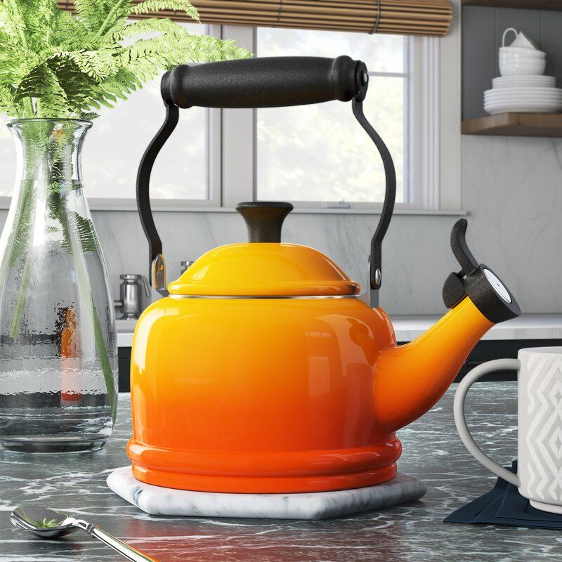 Kitchen, Orange Sassy Ceramic Dancing Teapots With Attitude