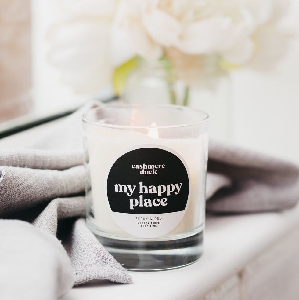 My Happy Place Candle, Cashmere Duck, £22