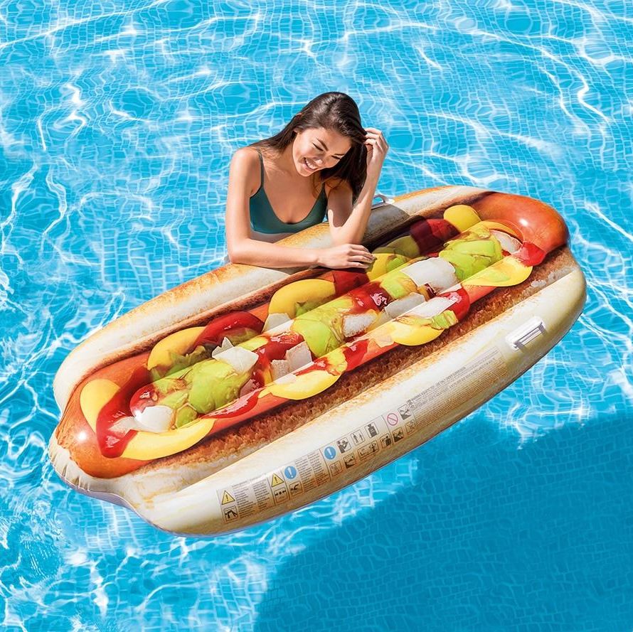 Jumbo Hot Dog Mat Inflatable Lounge Float