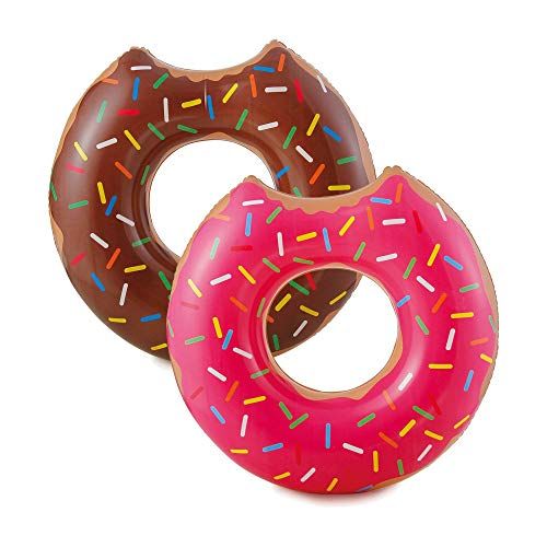 Frosted Doughnut Inflatable Pool Float