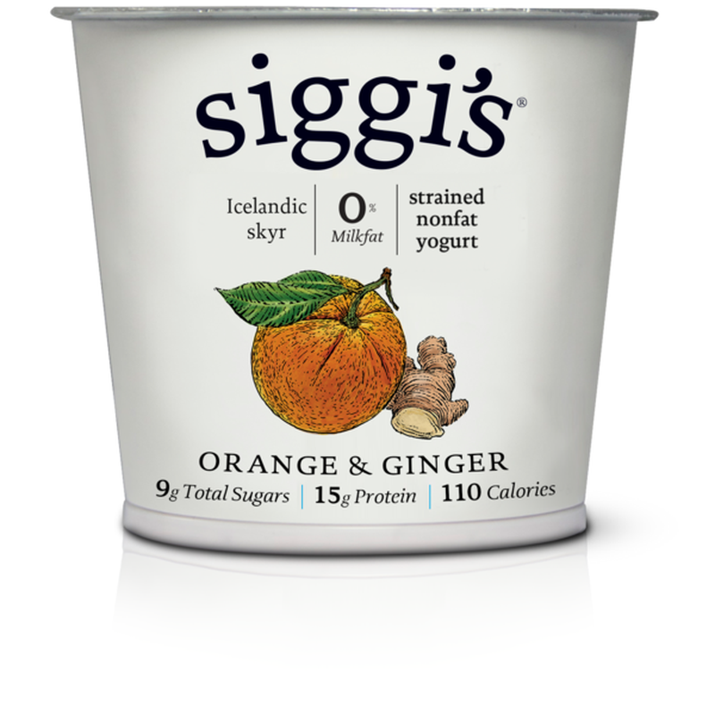 Strained Orange & Ginger Non-Fat Yogurt