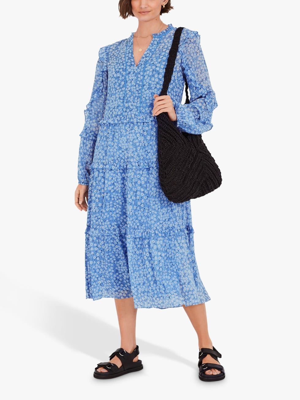 Floral Midi Dress, John Lewis, £110