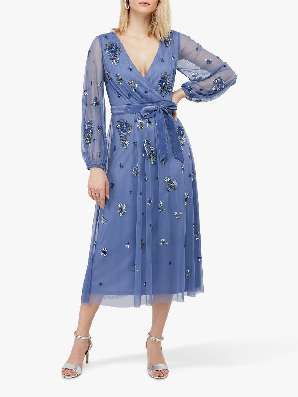 Floral Embroidered Dress, John Lewis, £130