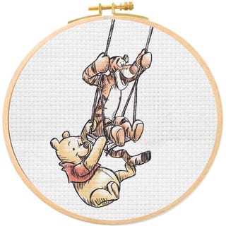 Disney Winnie the Pooh and Tigger Cross Stitch Hoop Kit