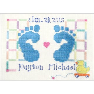 Baby Feet Cross Stitch Kit