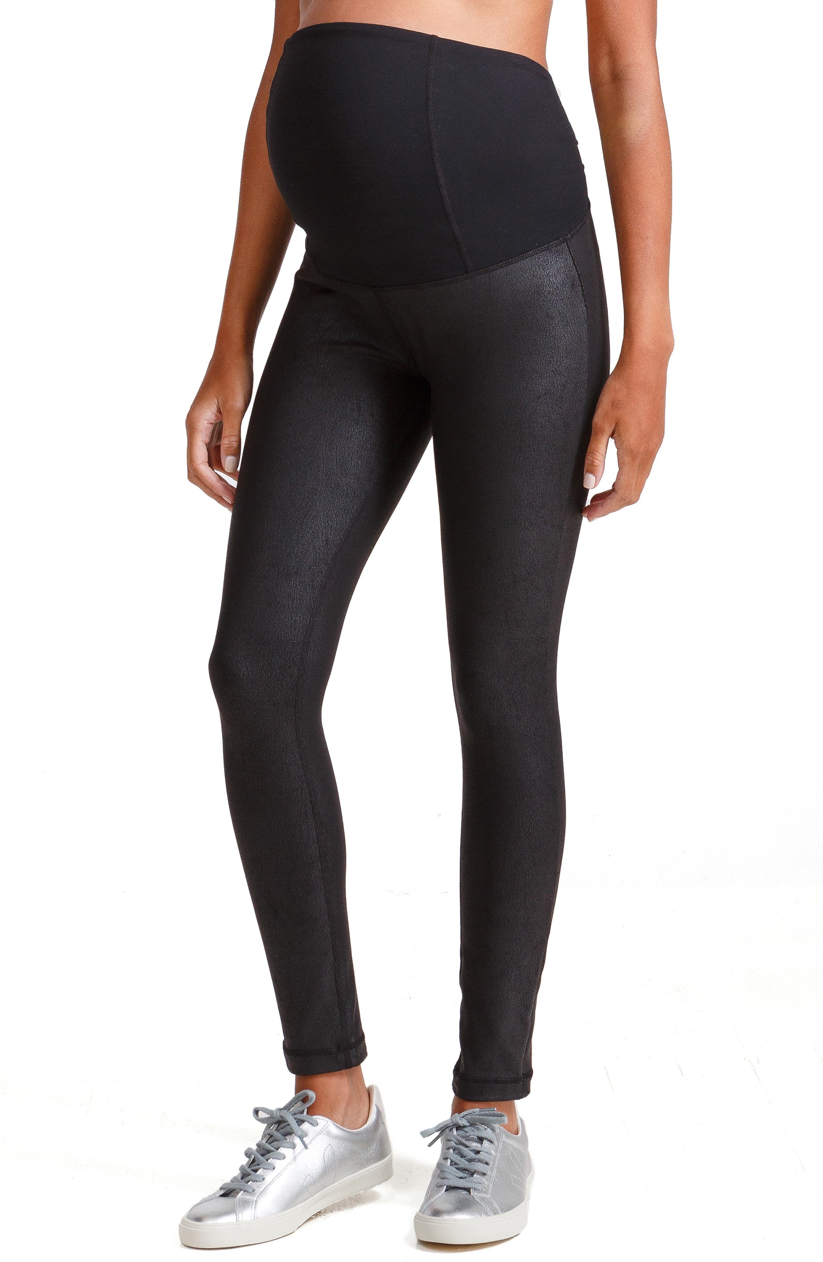 faux leather fleece lined leggings