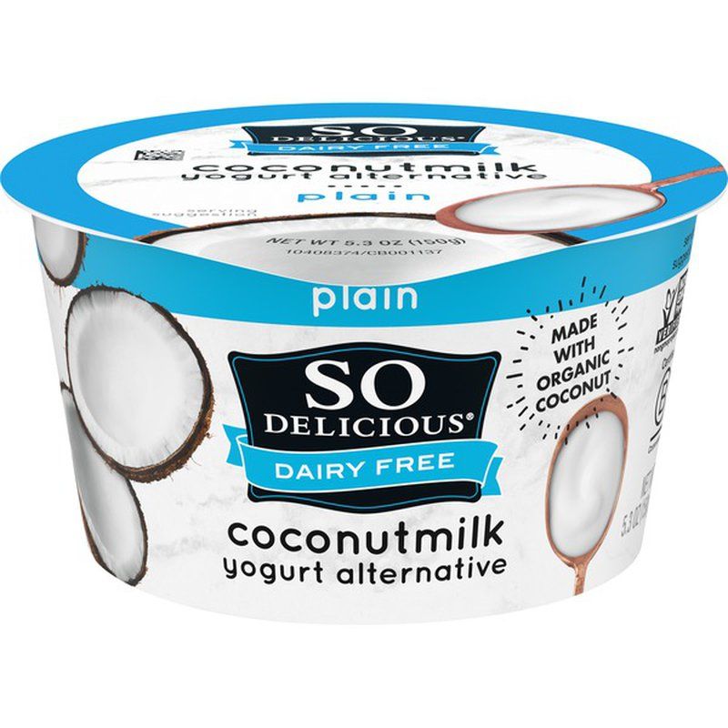 So Delicious Dairy Free Coconut Milk Plain Yogurt Alternative