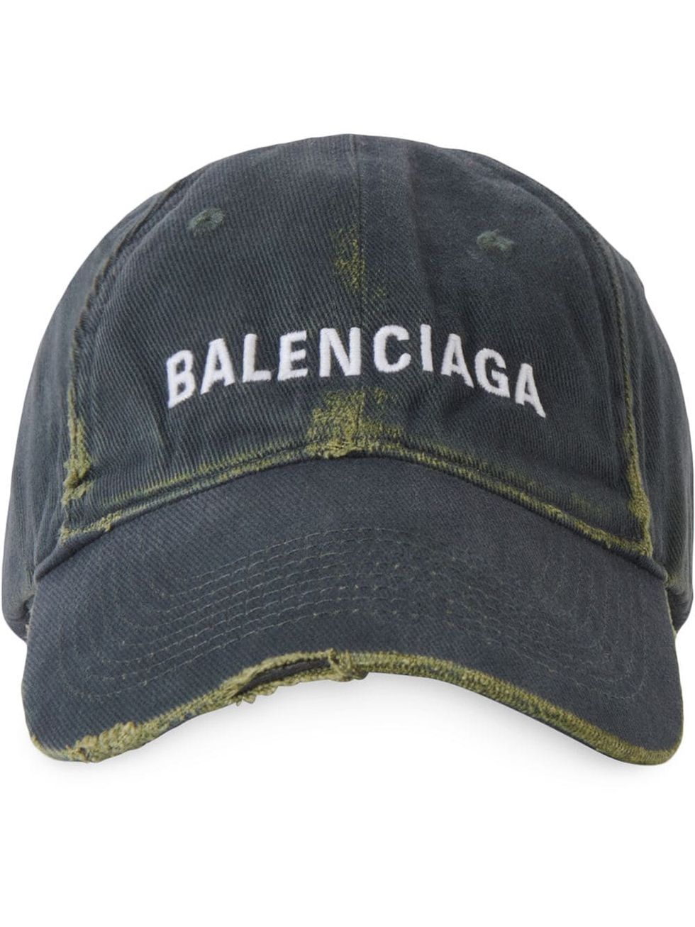 復古棒球帽推薦：Balenciaga 仿舊設計丹寧棒球帽