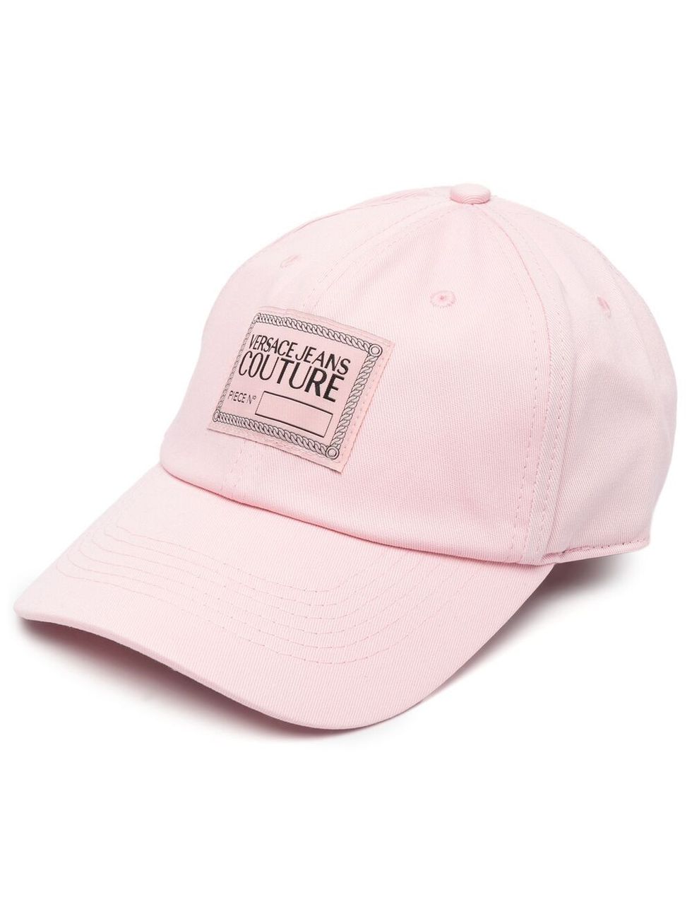 粉色系棒球帽推薦：Versace Jeans Couture Logo布章棒球帽