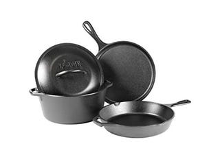 Lodge Cast Iron 4-Piece Cookware Set Lodge Cast Iron 4-Piece Cookware Set