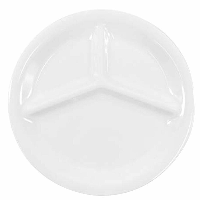 Elite Global Solutions 3 Compartment Melamine Dinner Plate