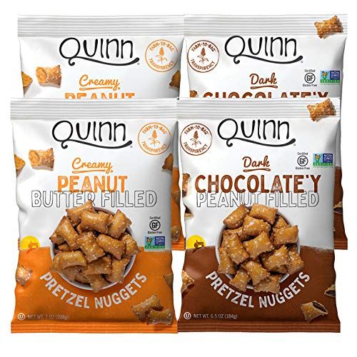 Quinn Peanut Butter/Chocolate Filled Pretzels Variety Pack