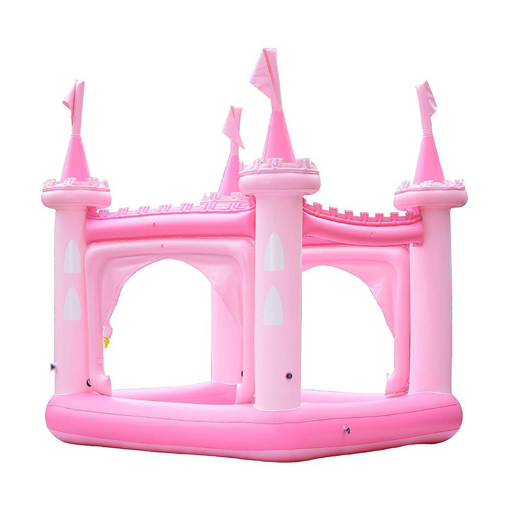 Pink Inflatable Castle Pool