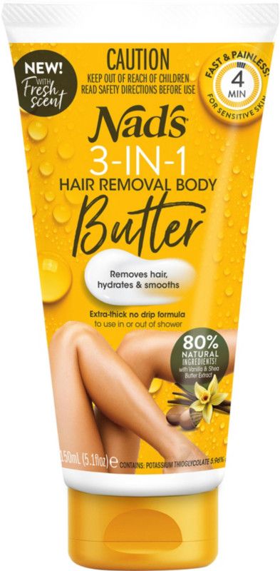 Nad's Natural 3-In-1 Body Butter Hair Removal Cream