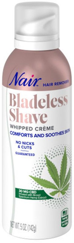 Nair Bladeless Shave Whipped Creme with 30mg CBD