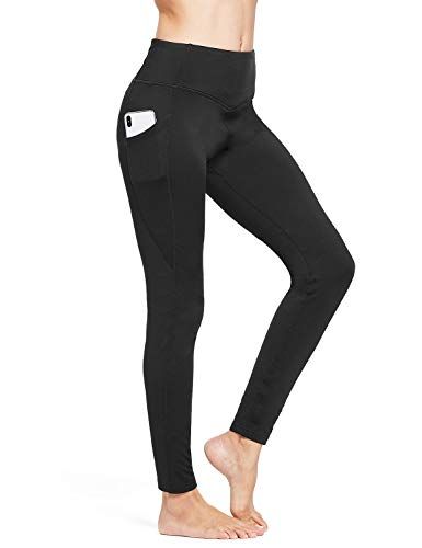 ABUSA Cotton Yoga Capri Pants Womens Tummy Control Workout Leggings Non See-Through Fabric