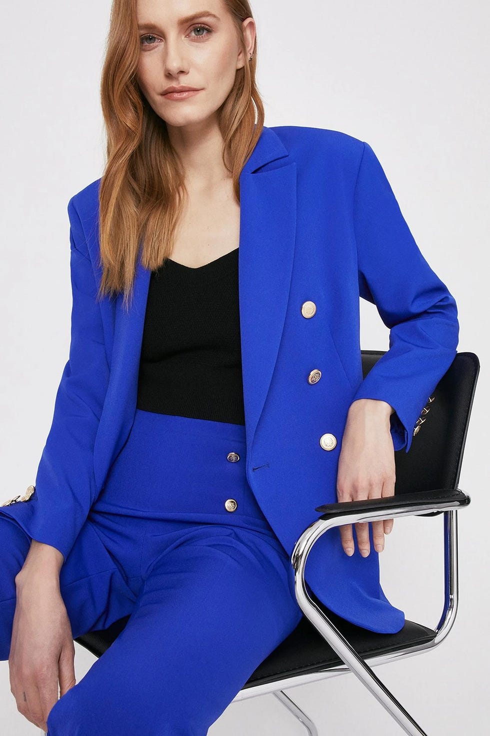Blazer With Gold Military Buttons