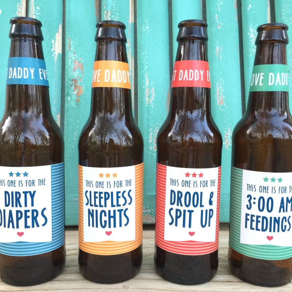 First Time Dad Beer Labels