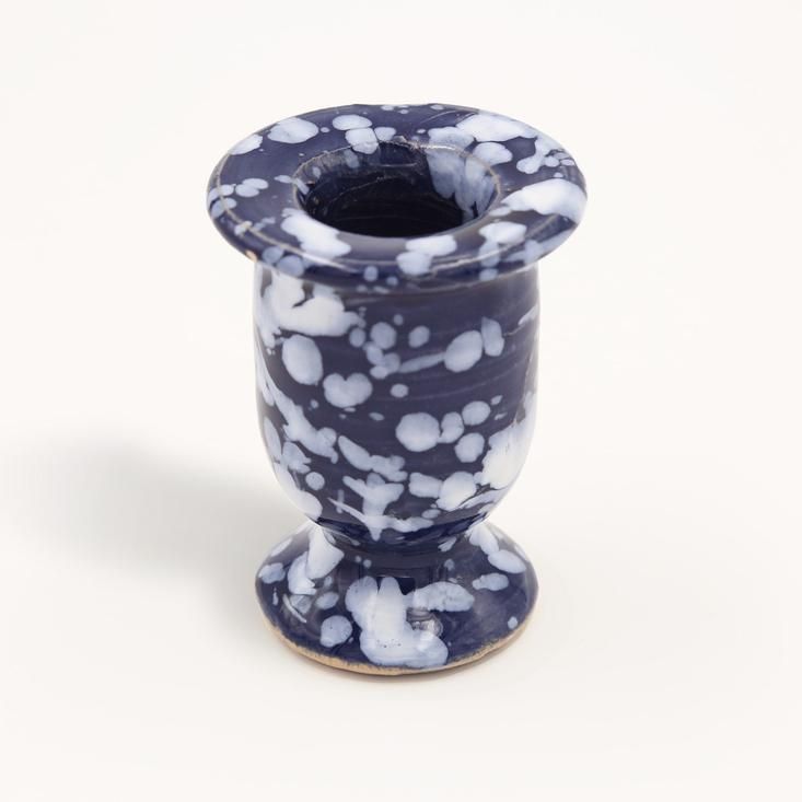 Micro Candlestick in Cobalt with White