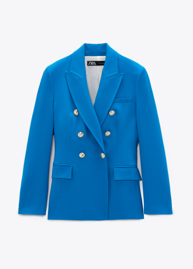 Kate Middleton's bright blue blazer is from the high street