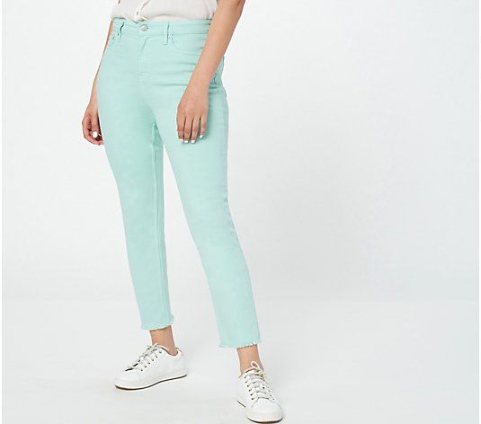 Cameron Candace Bure Petite Colored Straight Leg Ankle Jeans