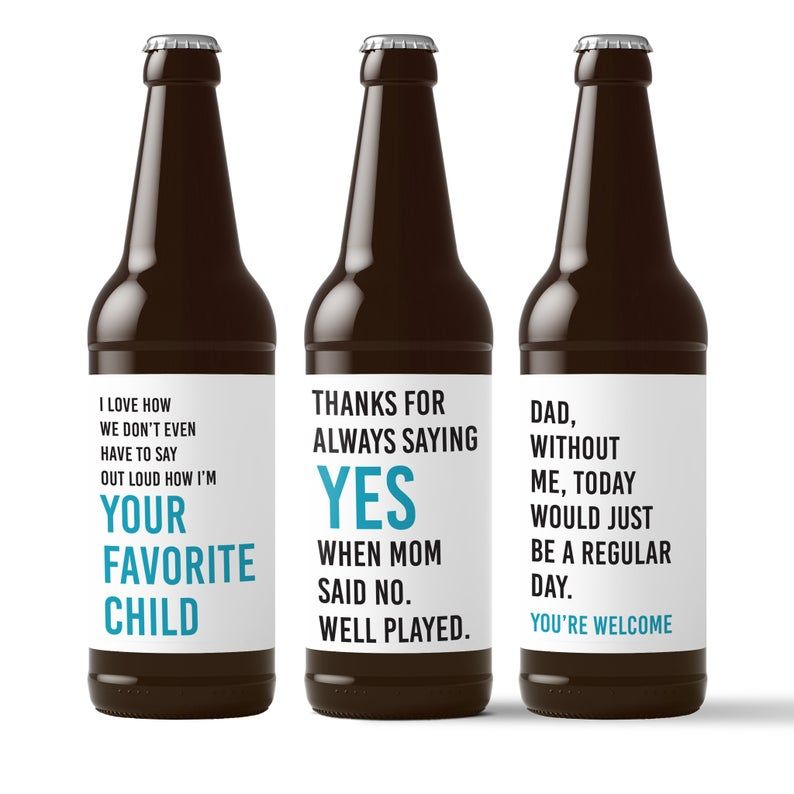 Father's Day Beer Labels