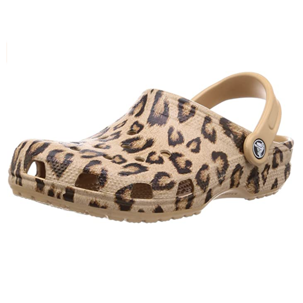 Leopard crocs hot sale with fur