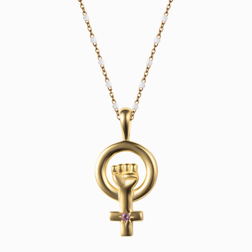 Woman Power Charm Necklace