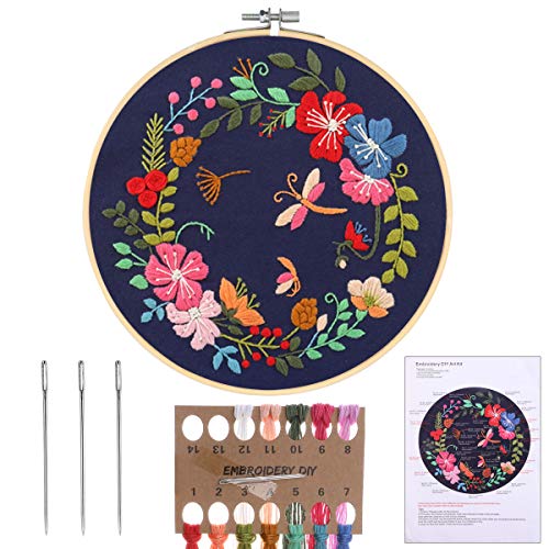Embroidery Starter Kit with Garland Pattern