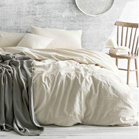 Sijo Premium Stone Washed French Linen Bed Sheet Set