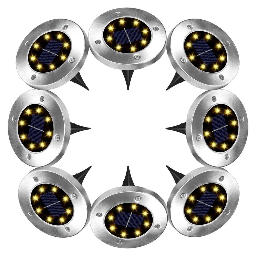 Dekugaa Solar Ground Lights, Set of 8 