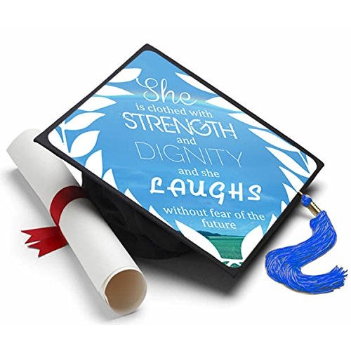 Proverb 31:25 Graduation Cap 