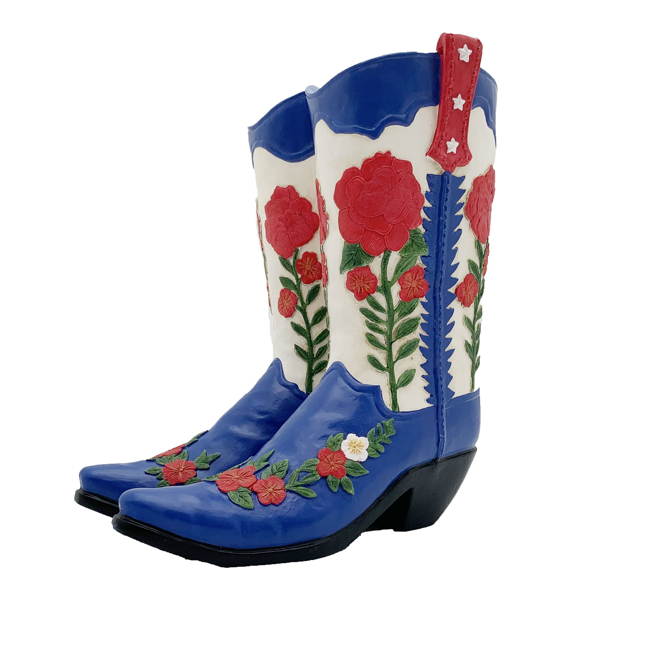The Pioneer Woman Painted Resin Boots