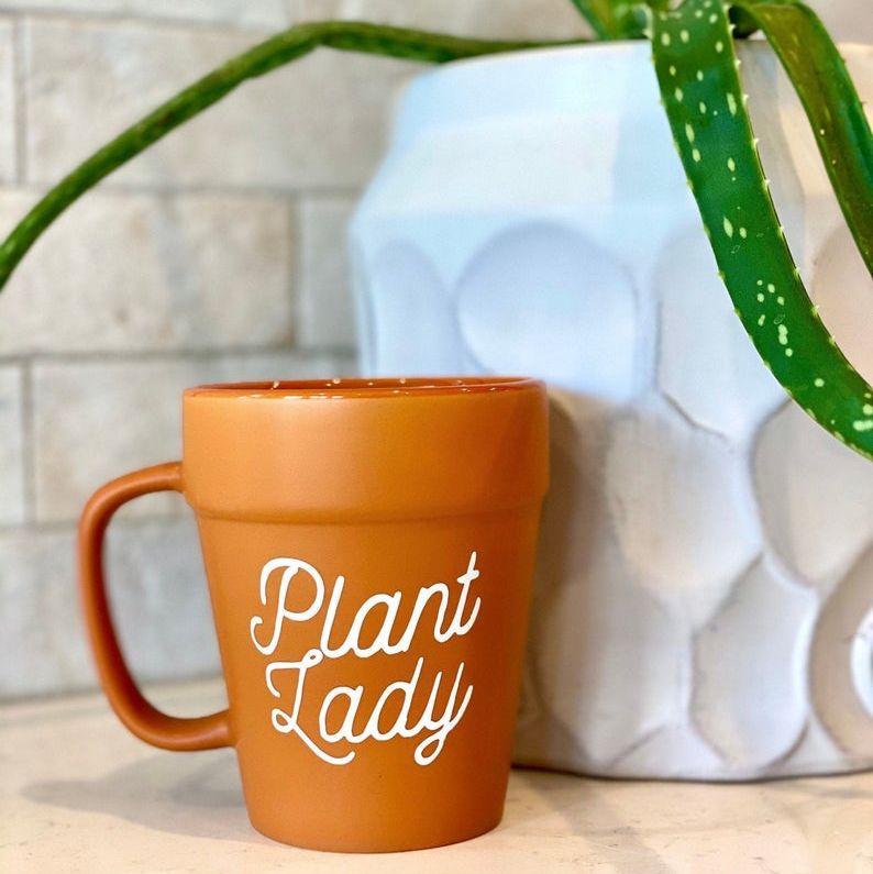 Plant Lady Terracotta Pot Mug 