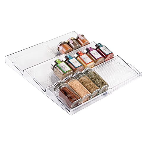 mDesign Expandable Plastic Spice Rack