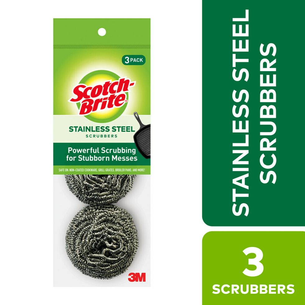 Stainless Steel Scrubbers, 3 Pack