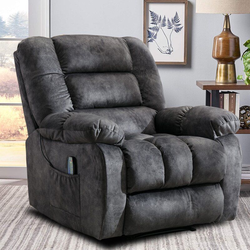 Top Rated Stylish Reclining Chairs, Oversized Leather Recliner For Two Persons