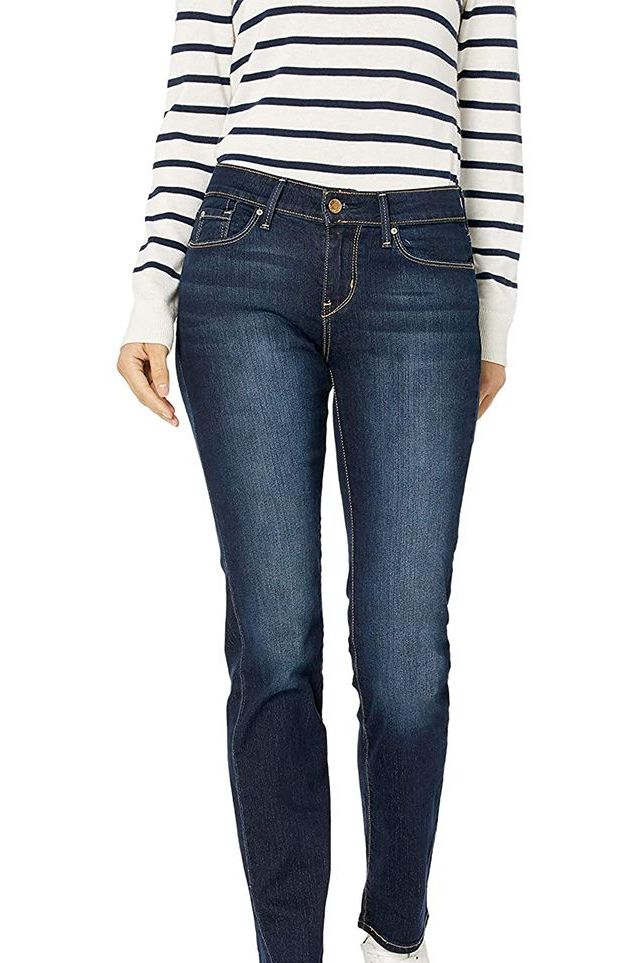 Rekucci Women's Secret Figure Premium Denim Bootcut Pull-On Jean (4, White)  at  Women's Jeans store