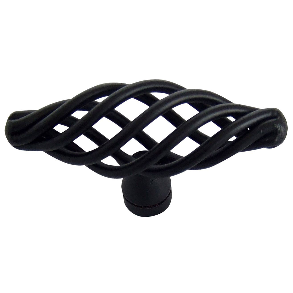 Black Painted Caged Furniture Knob (Pack of 6), B&Q, £10.28