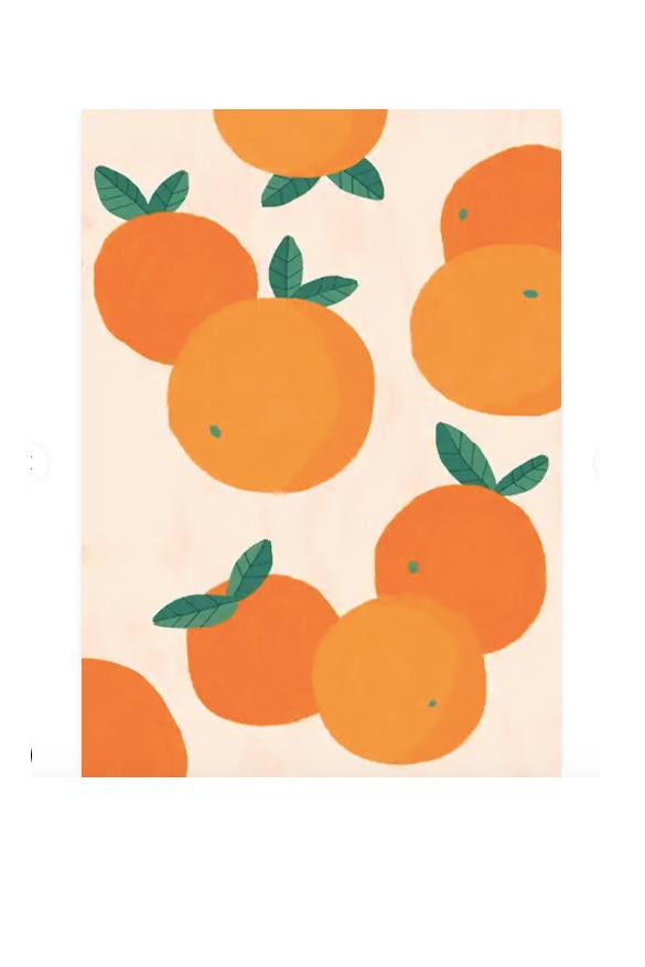 Oranges Illustration Poster, Desenio, from £8.95