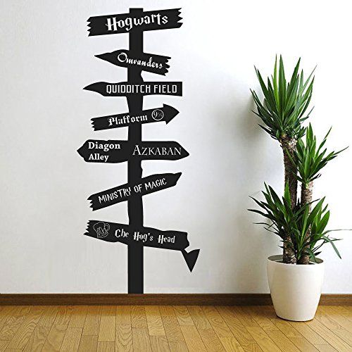 Harry Potter Road Sign Vinyl Wall Decal £6.49