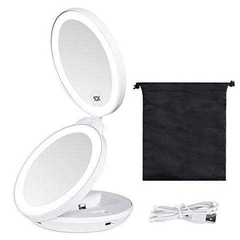 10 Best Lighted Makeup Mirrors 2021 10 Best Lighted Makeup Mirrors 2021, Best Travel Magnifying Mirror