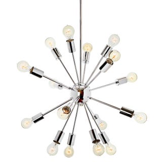 16-Light Chrome Sputnik Chandelier