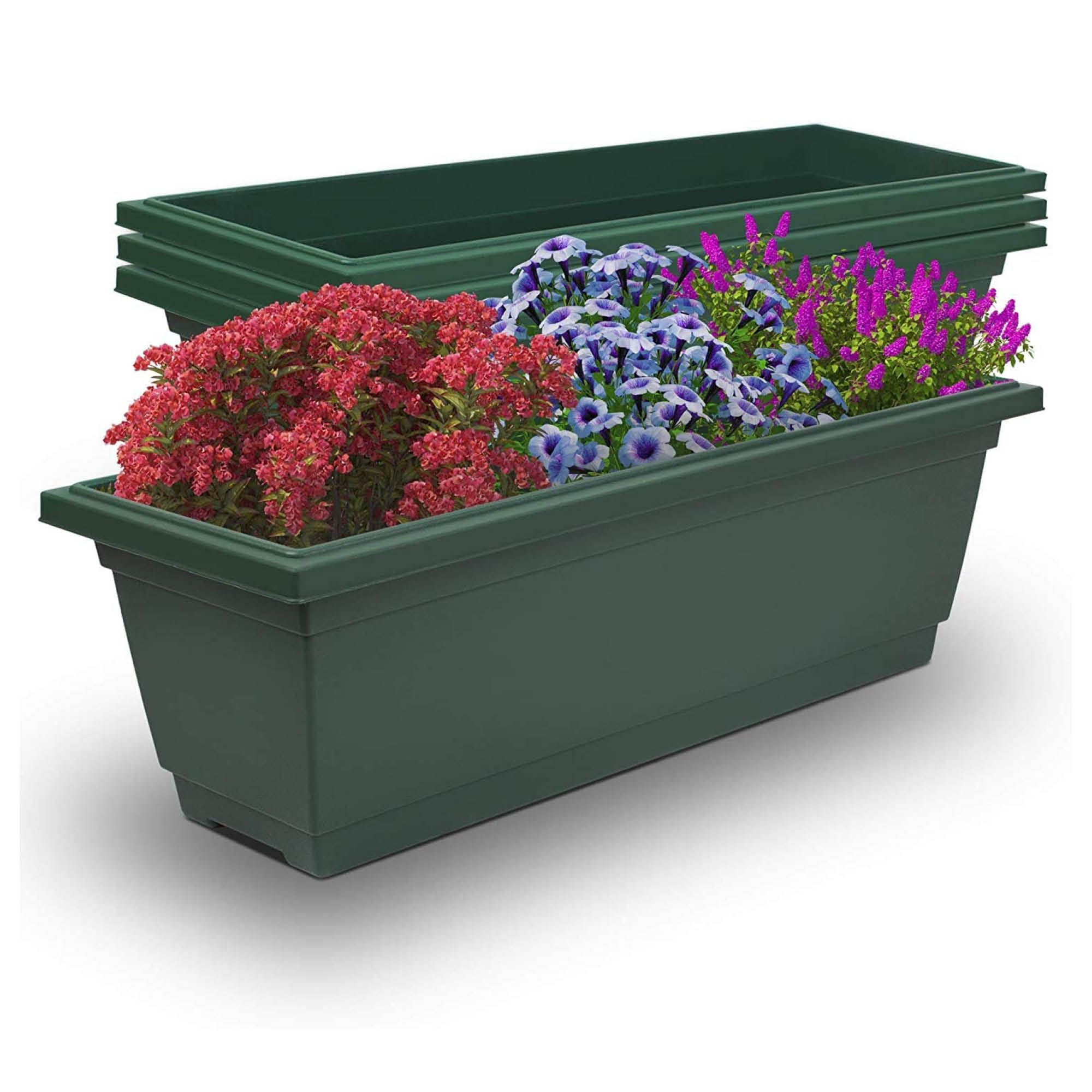 30, Green 60-70 TOP TOOLS FLO 30-40 90 cm Flower Box Balcony Box Planter