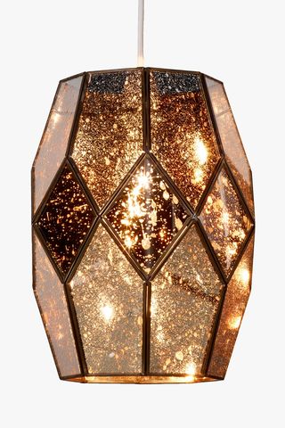 Romy Gold Mirrored Glass Ceiling Shade, John Lewis, Â£ 100