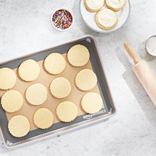 AmazonBasics Silicone Baking Mat Sheet Set of 2