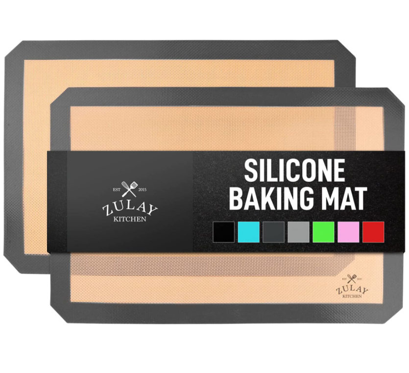 Zulay Kitchen Silicone Baking Mat Sheet Set