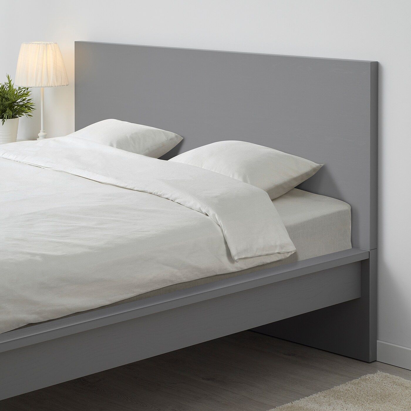 Malm gray deals bed