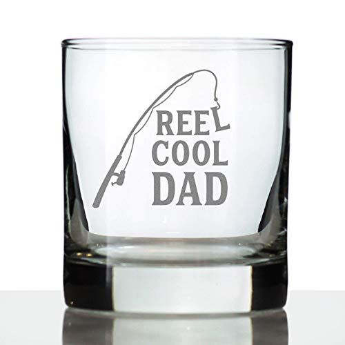 Bevvee Reel Cool Dad Funny Whiskey Rocks Glass